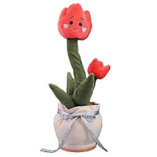 Talking Cactus Plush Toy that Dances Sings, Mimics Your Voice, 32 cm Soft Stuffed Animal with PP Cotton Filling for Kids Adults