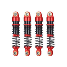 Set metalen schokdempers compatibel met TRX4M, rood, 59 mm lengte voor 1/18 schaal RC crawler (4 stuks)