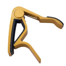 Cejilla para guitarra con mango de silicona para guitarra y ukelele, construcción duradera de aleación de aluminio, resorte ajustable.