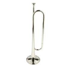 Bb Bugle Trumpet for Beginners and Students, Bb Key Cavalry Design with Durable Metal Build