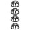4Pcs Sleek Black PP Wall Hat Holder Cap Display Stand for Trade Shows 8