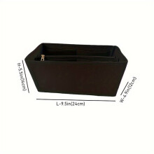 Inserto per borse tote, organizer per cosmetici essenziali, ideale per viaggi e uso quotidiano, dal design compatto.