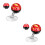 2Pcs High Precision Red Dashboard Compass for Cars with Suction Cup 9