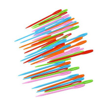 Plastic Sewing Needles, 100-Piece Large Pack in Assorted Colours, 9 cm for Knitting Tools