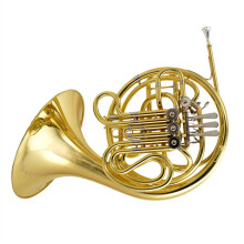 4Key Double French Horn in F/B Flat, Durable Lacquered Brass, Professional with Case