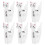 18Pcs White Cat Clip Multi-Functional Clothespins for Home Use 2