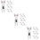 18Pcs White Cat Clip Multi-Functional Clothespins for Home Use 10