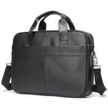 Leather Briefcase for Men Laptop and Document Organiser Office and Travel Commuter Bag