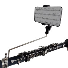 Clarinet Lyre Adjustable 360 Degree Mount Flip Folder Holder for Marching Band Durable Build