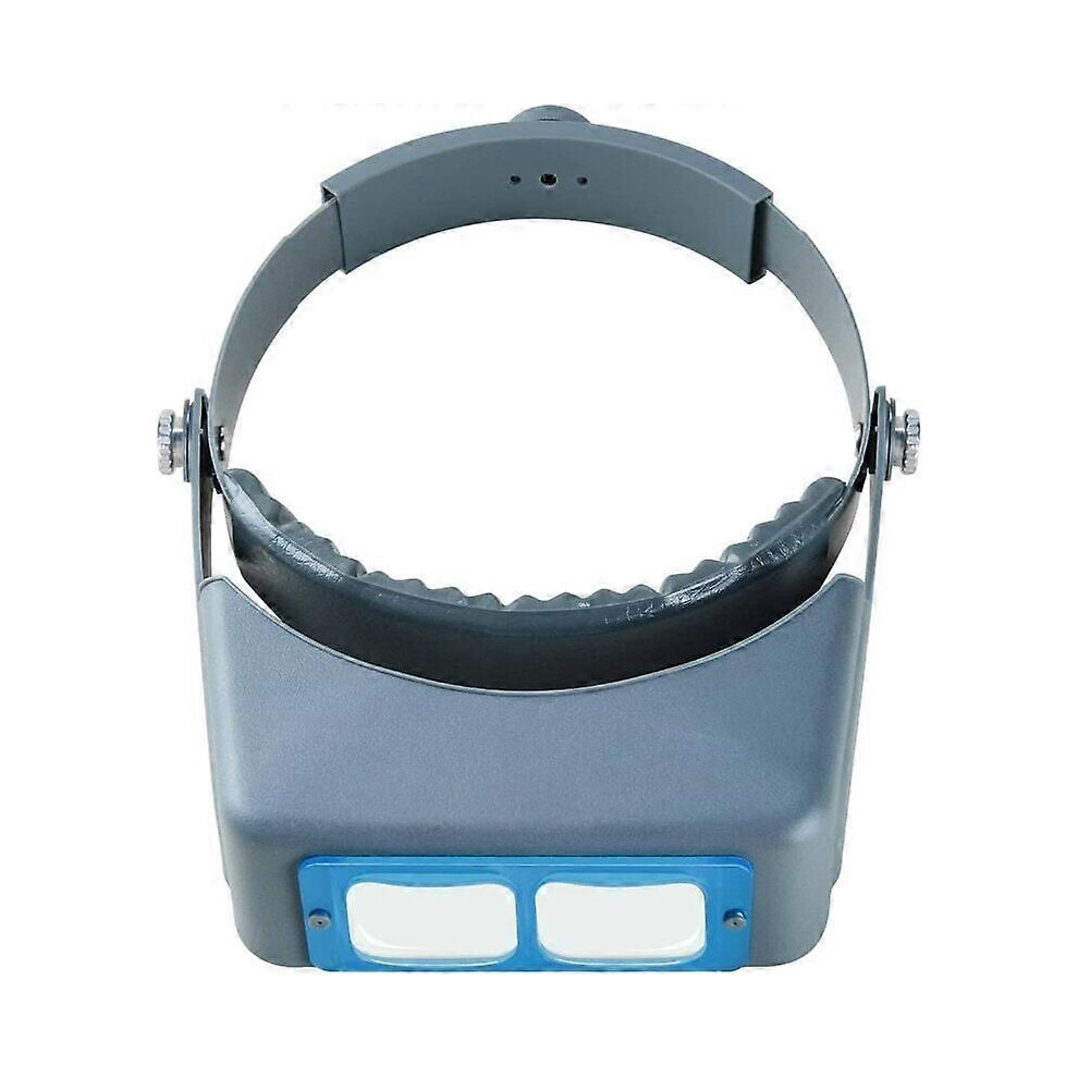 Head Mounted Magnifier with 1.5X to 3.5X Lenses, Comfortable Adjustable Headband Multi-Angle Adjustment for Reading Crafting