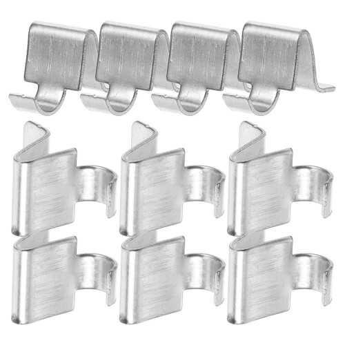 150Pièces Clips Métalliques Pour Étagères, Support Argenté 2