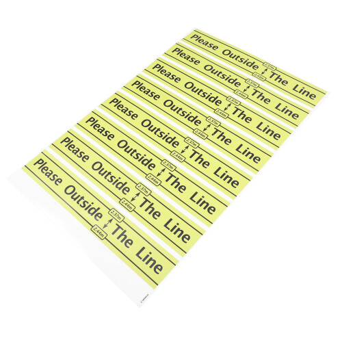 Yellow PVC Throwing Accessories Floor Marker for Decor 1