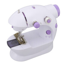 Low Noise Hand Sewing Machine with LED Light, Mini Portable Electric for Beginners Home DIY, Mending Clothes and Fabrics