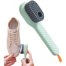 Automatische Reinigungsbürste mit Flüssigkeitsdosierung, weichen Borsten und langem Griff für Schuhe, Geschirr und verschiedene Oberflächen