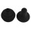 3Ensembles Cache Poussière Joystick Fauteuil Noir Caoutchouc Durable 3
