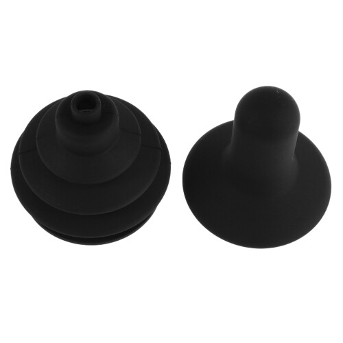 3Ensembles Cache Poussière Joystick Fauteuil Noir Caoutchouc Durable 2