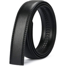 Heren casual riem 35 mm in zwartbruin, verstelbare automatische sluiting, geschikt voor dagelijks gebruik.