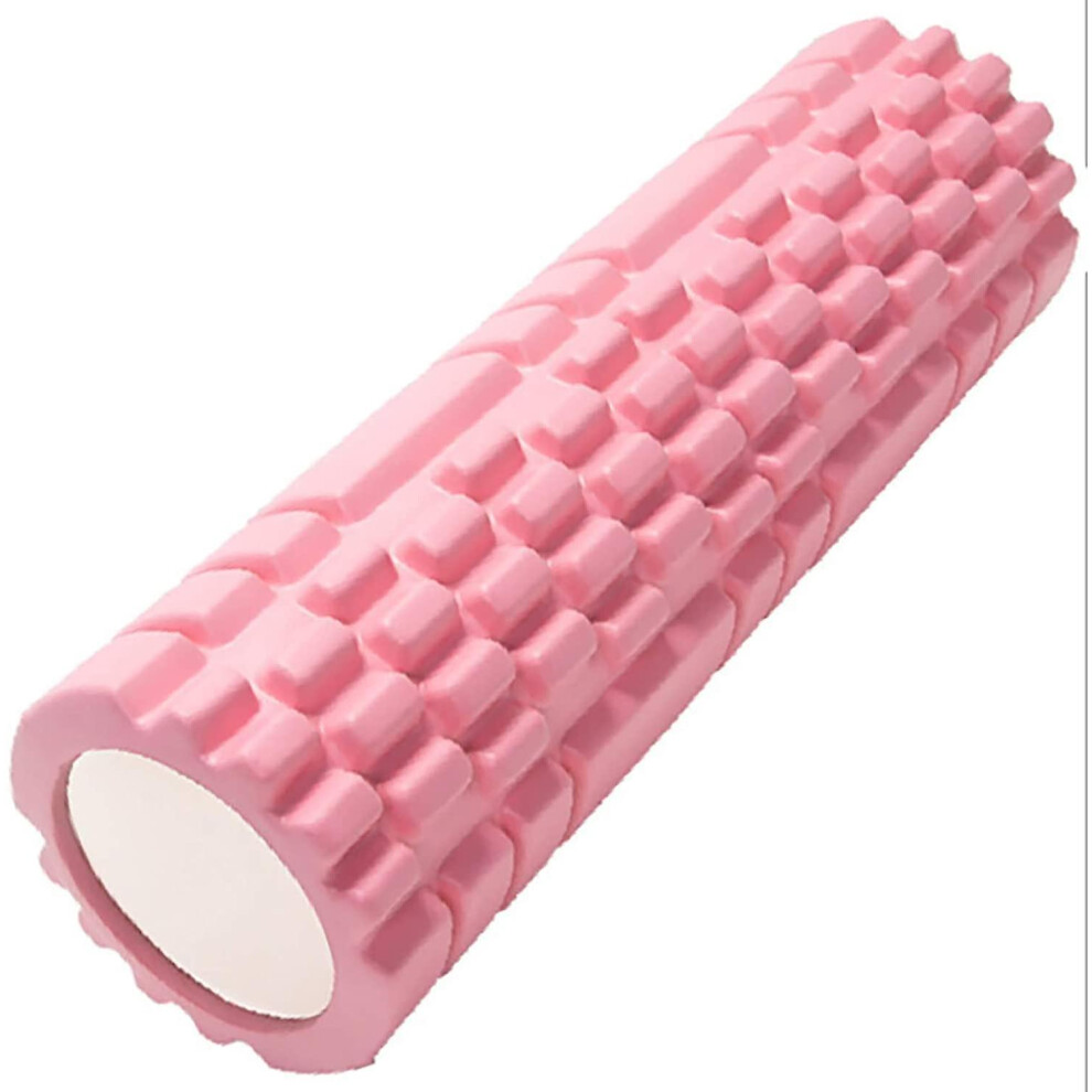 Yoga Foam Roller with Rectangular Sliding Points, High Density EVA Foam for Deep Tissue Massage and Muscle Tension Relief