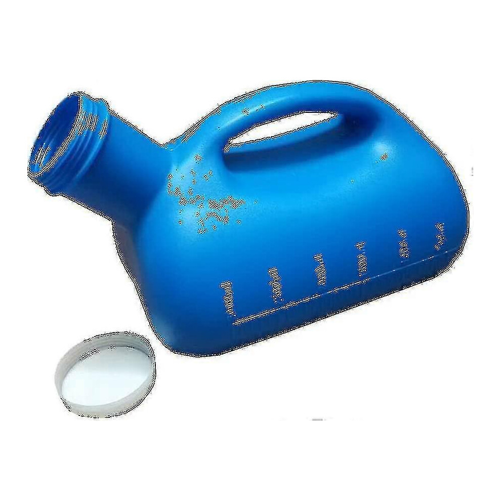 Male Urinal Bottle 3000ml with Screw Cap, Leakproof Portable Potty with Graduations for Urine Output Measurement