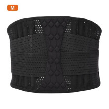 Adjustable Lumbar Support Belt with Breathable Mesh, Waist Brace for Lower Back Support, Sizes S/M/L/XL