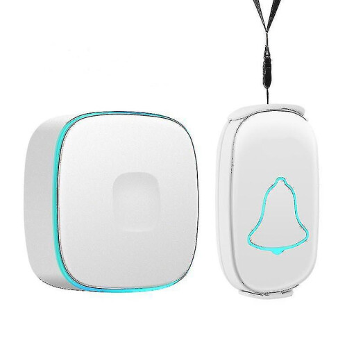 One-Touch Wireless Emergency Call Button with Remote Pager, Multi-Button Connection to Indoor Host for Elderly Safety