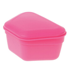 Gebitsdoos met ventilatiegaten, transparante opbergdoos van PP-plastic voor kunstgebitten, veilige houder voor in de badkamer, 11x8x6,2 cm