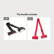 Tracolla per bastoncini da sci per un trasporto a mani libere, design universale regolabile per sciatori e snowboarder.