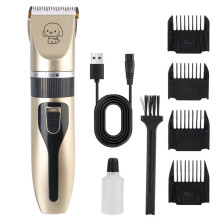 Low Noise Pet Grooming Clipper with Ceramic Blades 600mAh Battery for Trimming Dog Cat Rabbit Hair