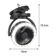 2-in-1 campinglantaarnventilator met borstelloze motor, 10-40 uur gebruiksduur, 4 snelheidsstanden voor buitenactiviteiten