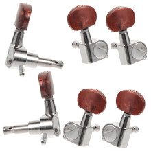 Metal Locking Guitar Tuners 6 Inline Pegs for Acoustic and Electric Guitars Smooth Precision Tuning