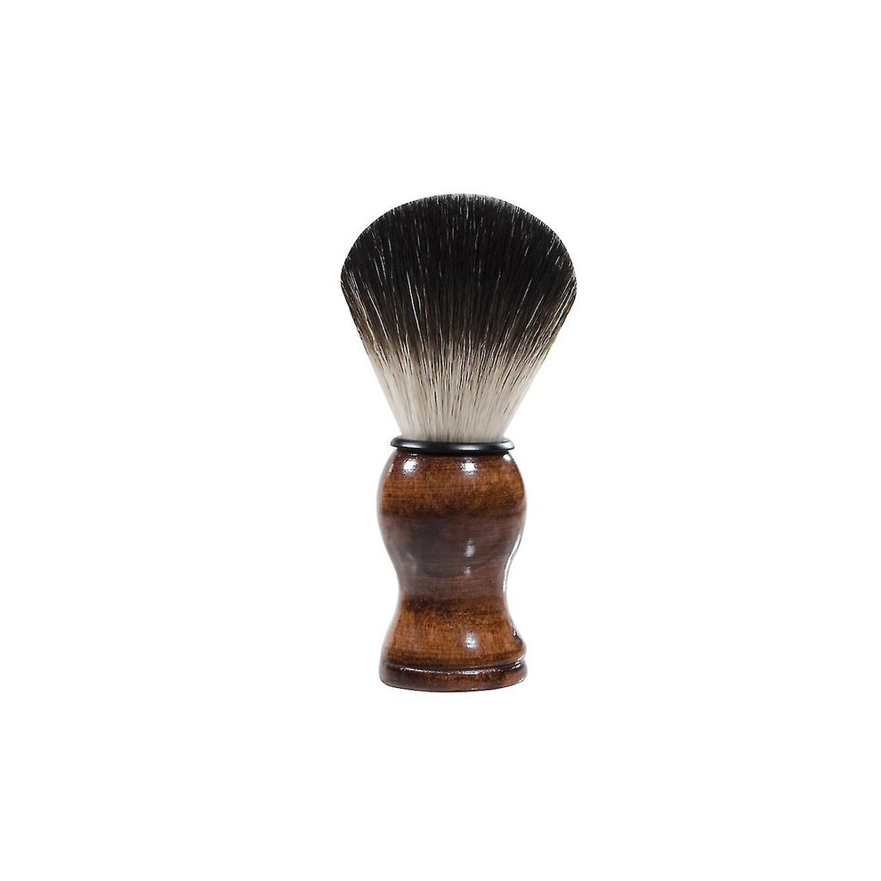 Beard Cleaning Brush with Smooth Wooden Handle, Durable Nylon Bristles for Daily Beard Maintenance and Grooming