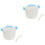 2Pièces Lunch Box Micro-Ondes Bleu Résistant Usage 5