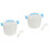 2Pièces Lunch Box Micro-Ondes Bleu Résistant Usage 6