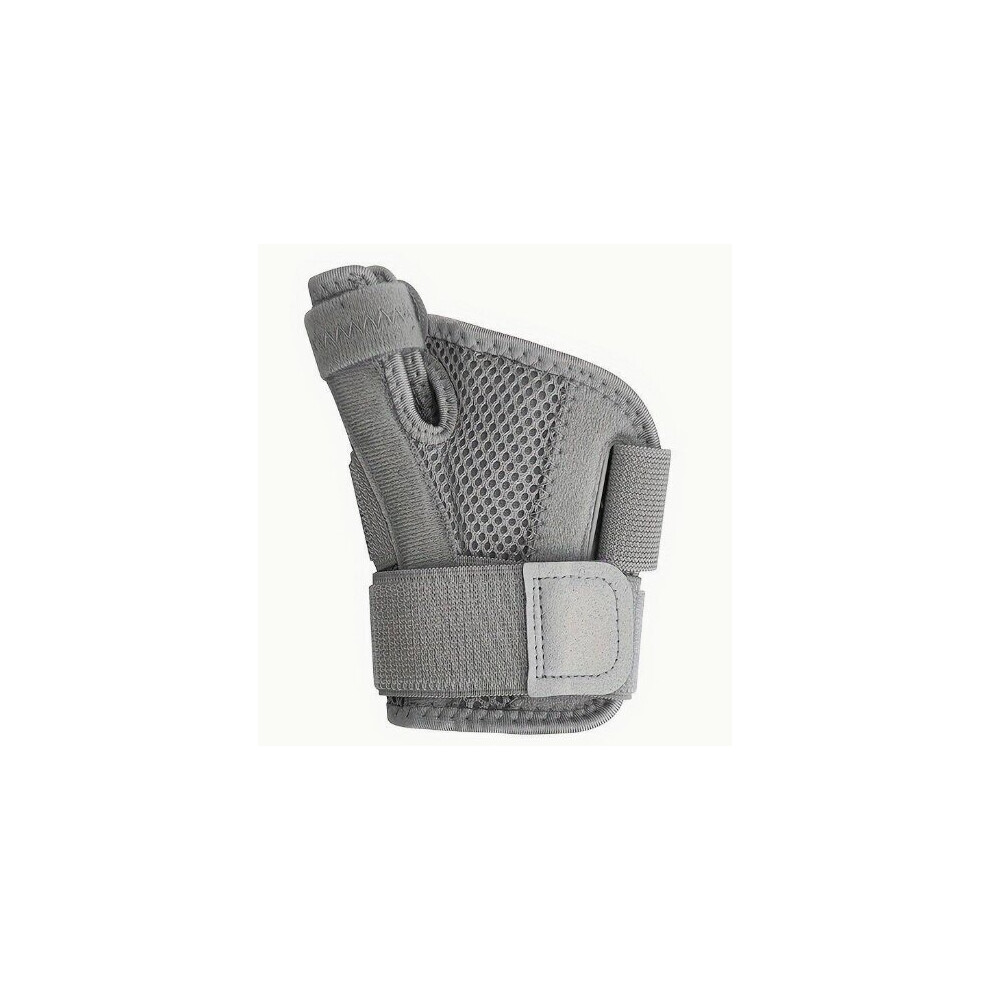Grey Breathable Neoprene Wrist Protector, Adjustable Support For Wrist Pain Relief During Daily Activities Work,