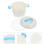 2Pièces Lunch Box Micro-Ondes Bleu Résistant Usage 9