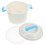 2Pièces Lunch Box Micro-Ondes Bleu Résistant Usage 10