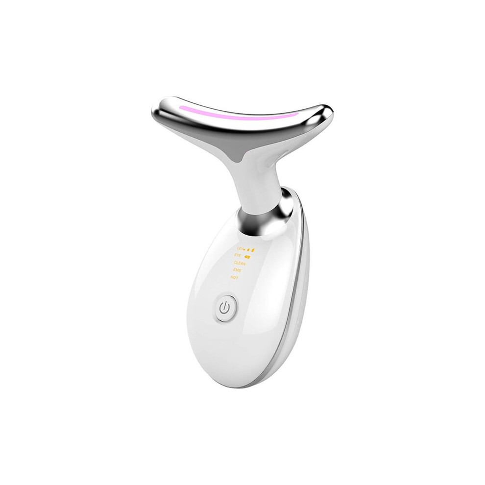 Facial Massager with 3-Colour Light Modes and 45C Heat, High-Frequency Vibration for Anti-Ageing and Facial Lifting