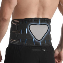 Lumbar Support Belt for Office Use, Adjustable Waist Strap with Ergonomic Design for Back Pain Relief from Prolonged Sitting