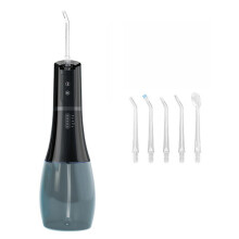 Irrigador Bucal Sem Fio para Limpeza de Dentes, Tanque de 400ml, 5 Modos 6 Bicos, Irrigador Oral Recarregável