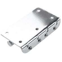 Puente de bajo estilo vintage para Fender Jazz Precision, construcción de metal resistente, pieza para guitarra de 4 cuerdas de 80 mm x 41 mm