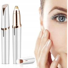 Facial Epilator for Eyebrows, Stainless Steel Blades Rounded Heads for Safe Hair Removal on All Skin Types