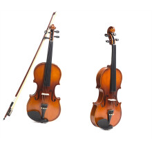 1/16 Size Beginner Violin for Kids Student Spruce Maple Back Accurate Color Match