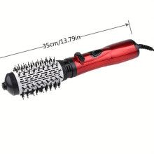 2-in-1 Electric Curling Comb with Automatic Rotation, Adjustable Temperature Hair Curler for All Hair Types, Travel Styling Tool