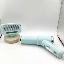2-in-1 Pet Grooming Dryer Brush for Small Medium Dogs, Adjustable Heat Settings, Safe Bath Drying Tool for Cats and Puppies