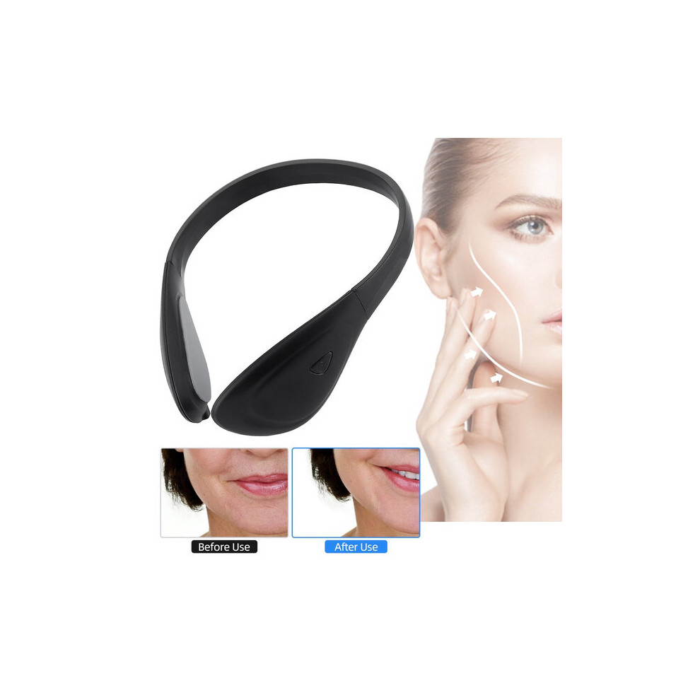 Facial Firming Massager with Vibration EMS, Silicone Pads for Skin Tightening and Neck Care, Home Beauty Device