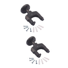 2pcs Guitar Wall Hanger and Mandolin Holder with Mounting Screws for Electric Bass Durable Rack