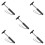 5St Auto Zwart Rubber & Rvs Compact Set 4