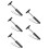 5St Auto Zwart Rubber & Rvs Compact Set 7