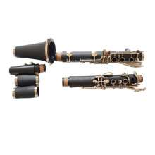 Beginner B Flat Clarinet with Nickel Silver Plated Keys for Student Performance