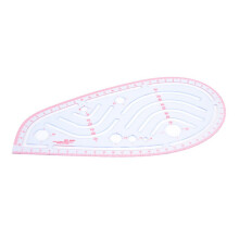Armhole Gauge for Precise Measurement, Clear PVC with Integrated Line and Circular Drawing Function 0-65mm